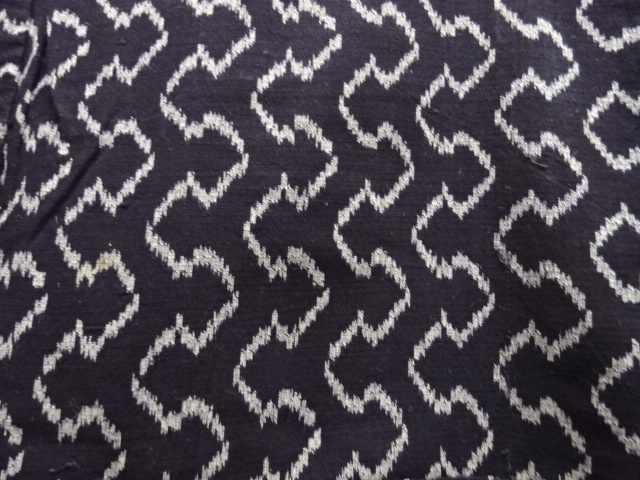 アンティーク 木綿抽象模様着物